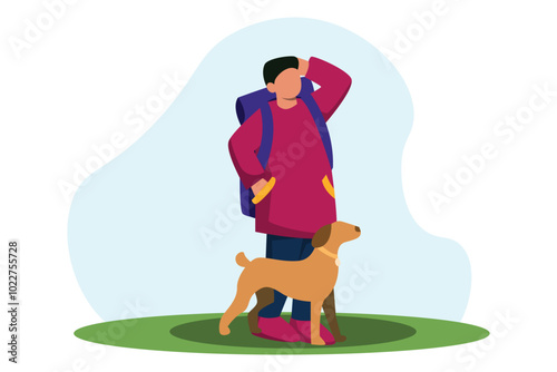 Weekend Activity Flat Design Illustration