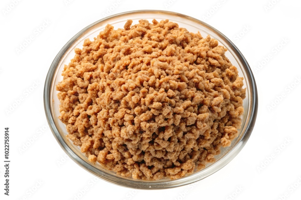 Raw Soy Mince in Bowl - Healthy Plant-Based Protein Source for Vegans and Vegetarians Raw Soy Mince in Bowl - Healthy Plant-Based Protein Source for Vegans and Vegetarians