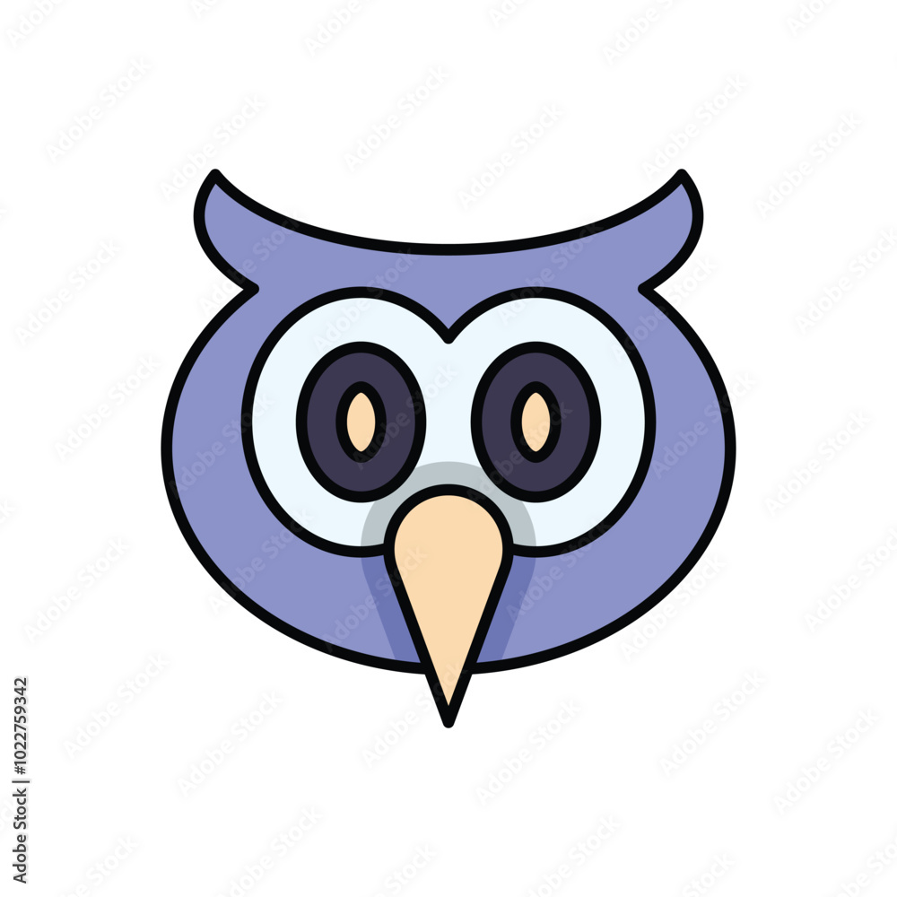 Fototapeta premium Owl vector icon