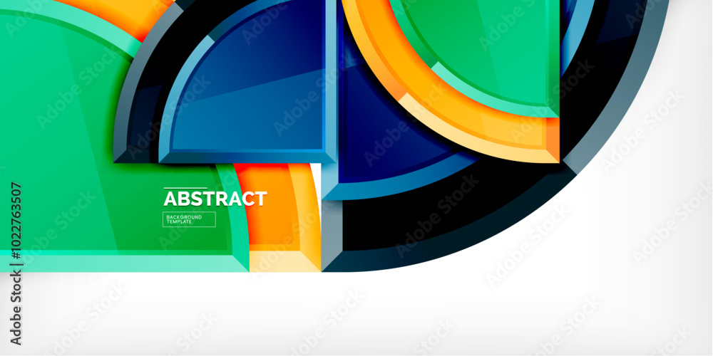 Glossy circles geometric background. Vector Illustration For Wallpaper, Banner, Background, Card, Book Illustration, landing page Glossy circles geometric background. Vector Illustration For Wallpaper, Banner, Background, Card, Book Illustration, landing page
