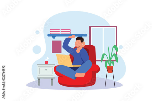 Weekend Activity Flat Design Illustration