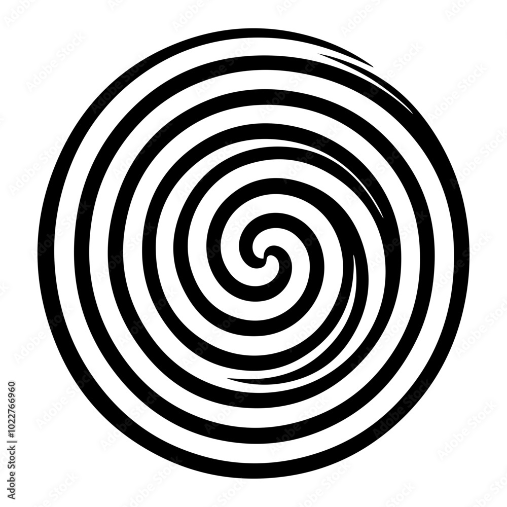 Black abstract swirl or spiral element icon Black abstract swirl or spiral element icon