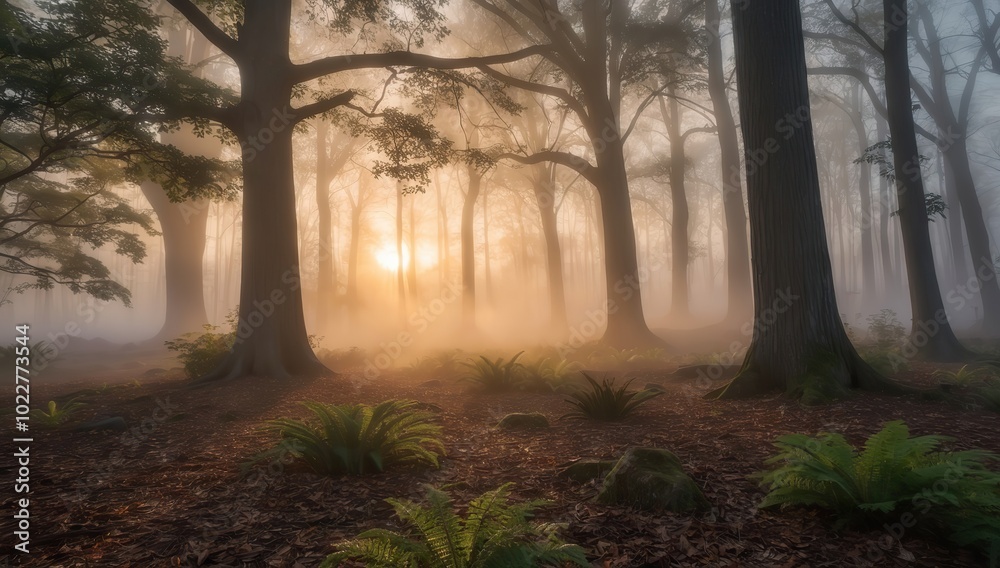 Fototapeta premium Cuyahoga Valley’s Morning Forest