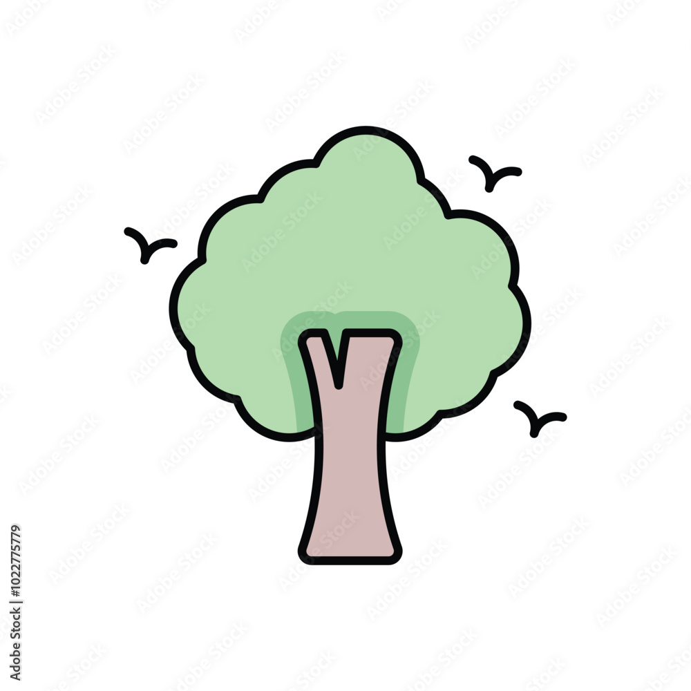 Scary Tree vector icon Scary Tree vector icon