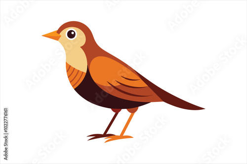  Lark bird vector artwork illustration.