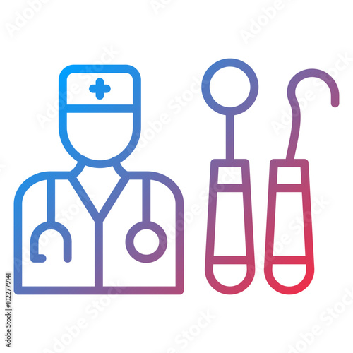 Dental Assistant icon style