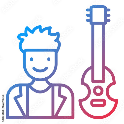 Musician icon style