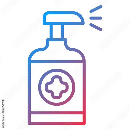 Disinfectant icon style