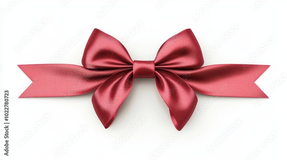 The Elegant Red Satin Bow The Elegant Red Satin Bow