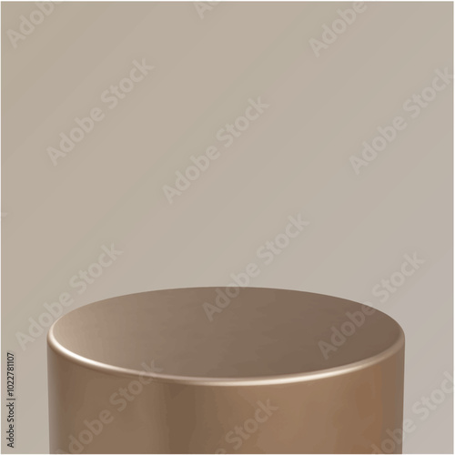 Podium gold wood 3d vector lava silver