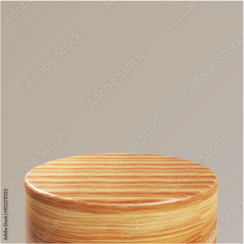 Podium gold wood 3d vector lava silver
