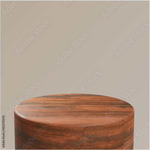 Podium gold wood 3d vector lava silver