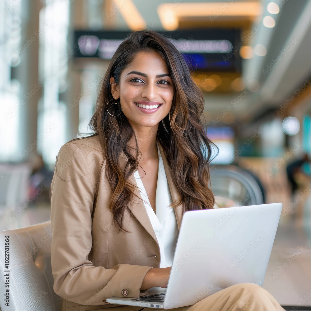 young indian woman working on laptop young indian woman working on laptop