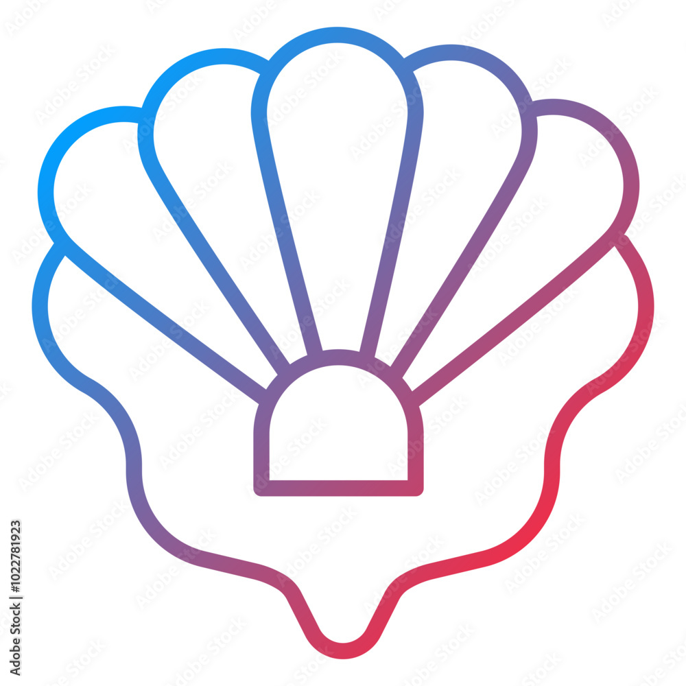 Seashell icon style Seashell icon style
