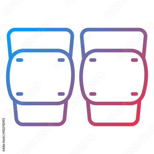 Knee Pad icon style