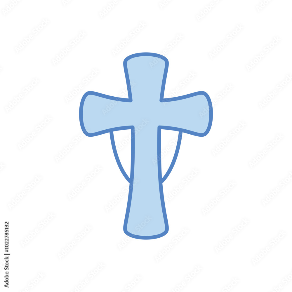 Obraz premium Cross vector icon
