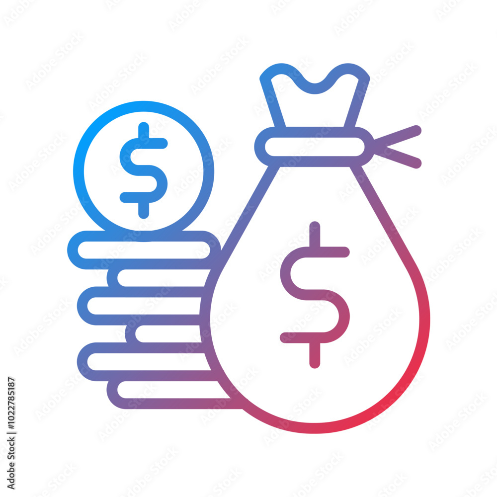 Money icon style Money icon style