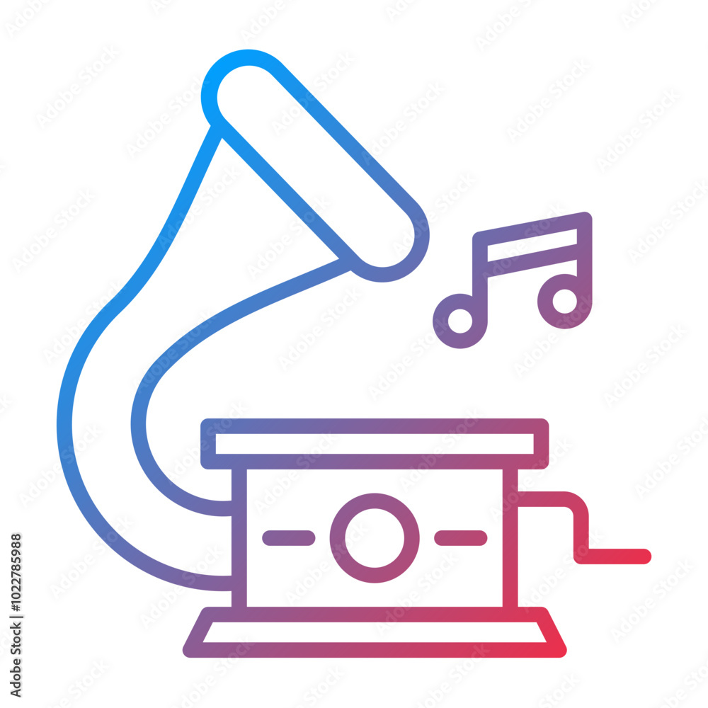 Gramophone icon style