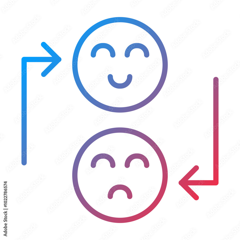Mood Disorders icon style Mood Disorders icon style