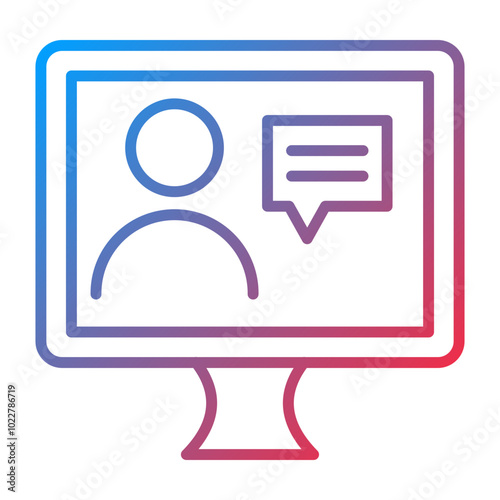 Online Counselling icon style
