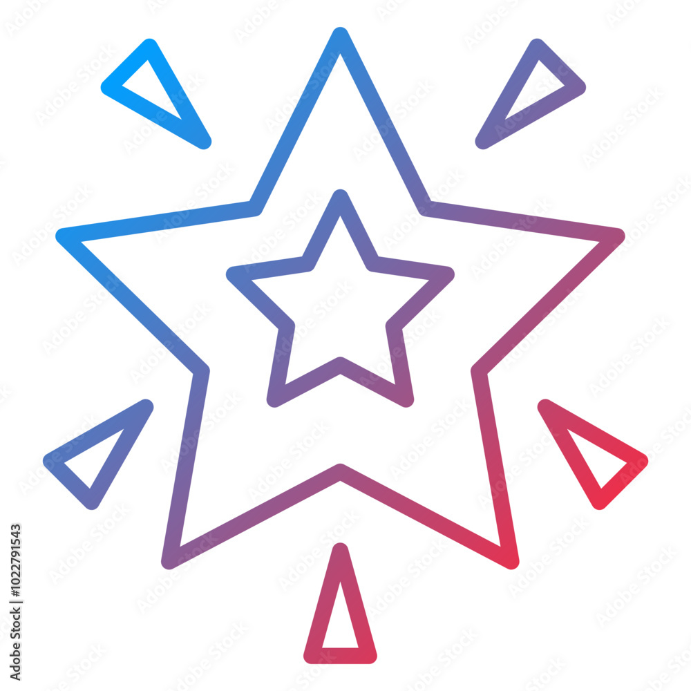 Glowing Star icon style Glowing Star icon style