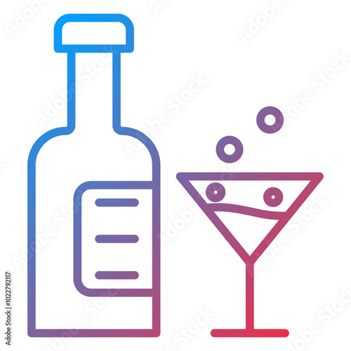 Alcoholic icon style