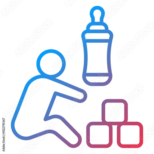 Babysitting icon style