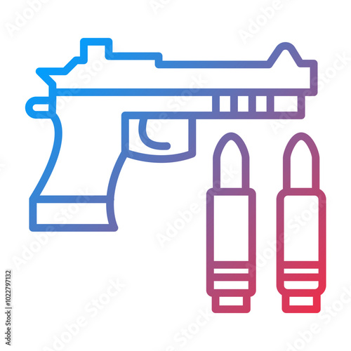 Gun icon style