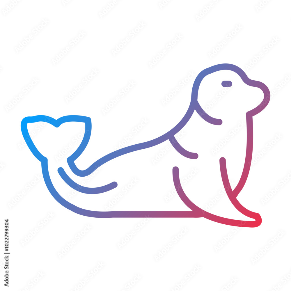 Obraz premium Seal icon style