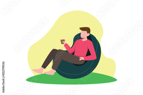 Weekend Activity Flat Design Illustration
