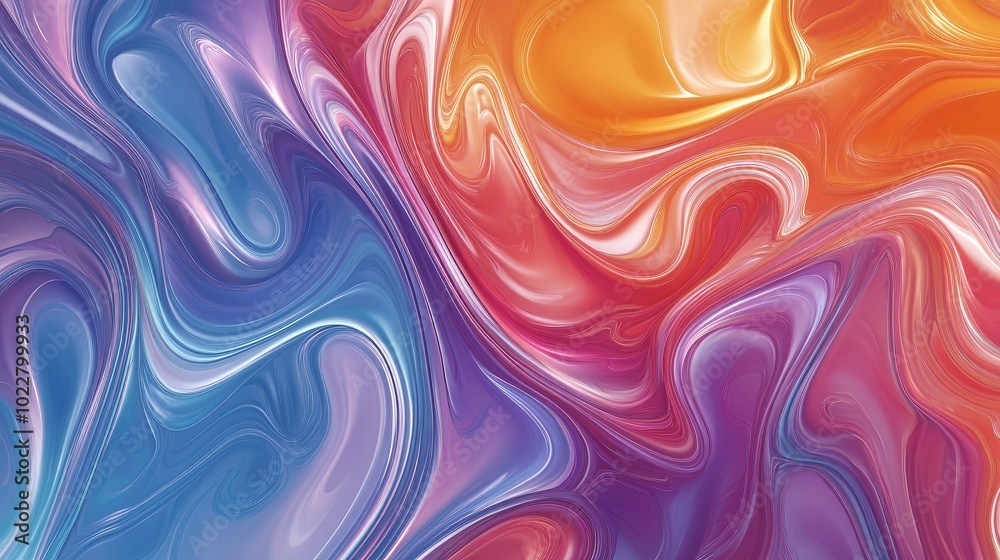 Abstract melted colorful shapes creating a vibrant wallpaper design Abstract melted colorful shapes creating a vibrant wallpaper design