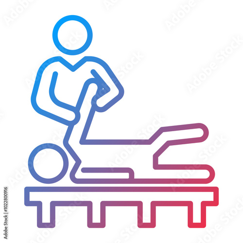 Physiotherapy icon style