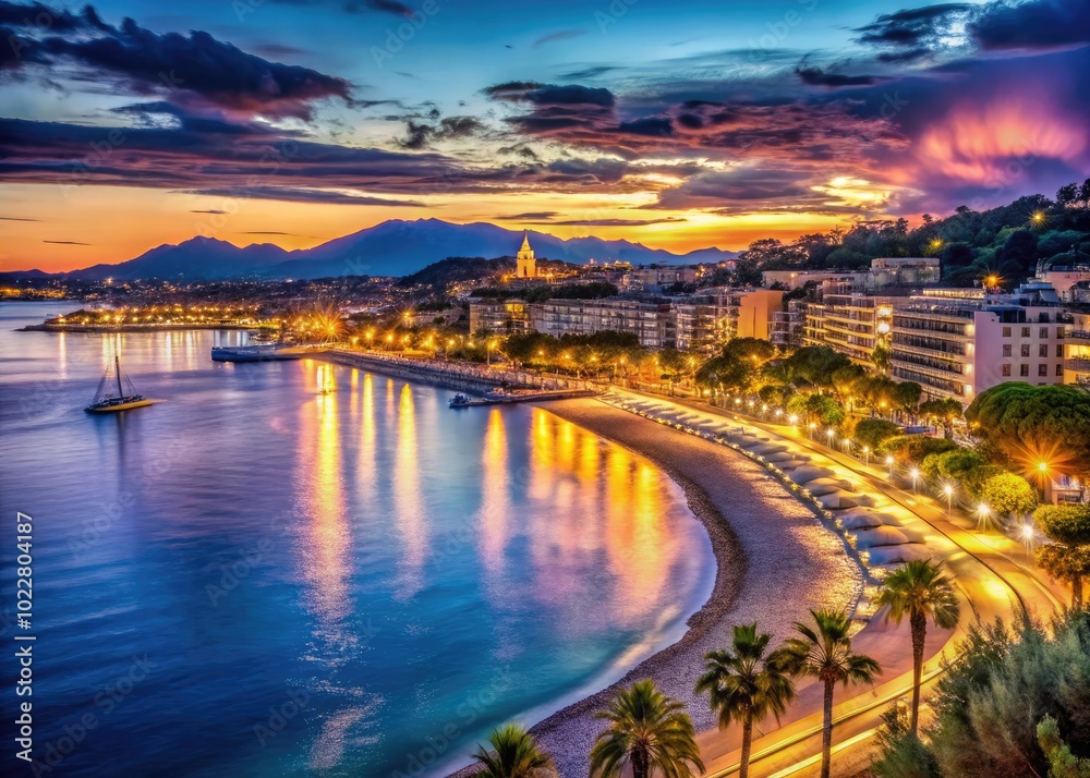 Stunning View of the French Riviera in Cannes with Beautiful Beaches and Crystal Clear Waters Stunning View of the French Riviera in Cannes with Beautiful Beaches and Crystal Clear Waters