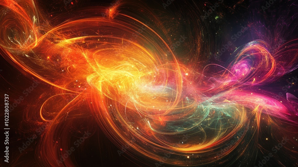 Colorful abstract design featuring a digital energy texture creating a surreal and imaginative backdrop with elements of motion and space art Colorful abstract design featuring a digital energy texture creating a surreal and imaginative backdrop with elements of motion and space art
