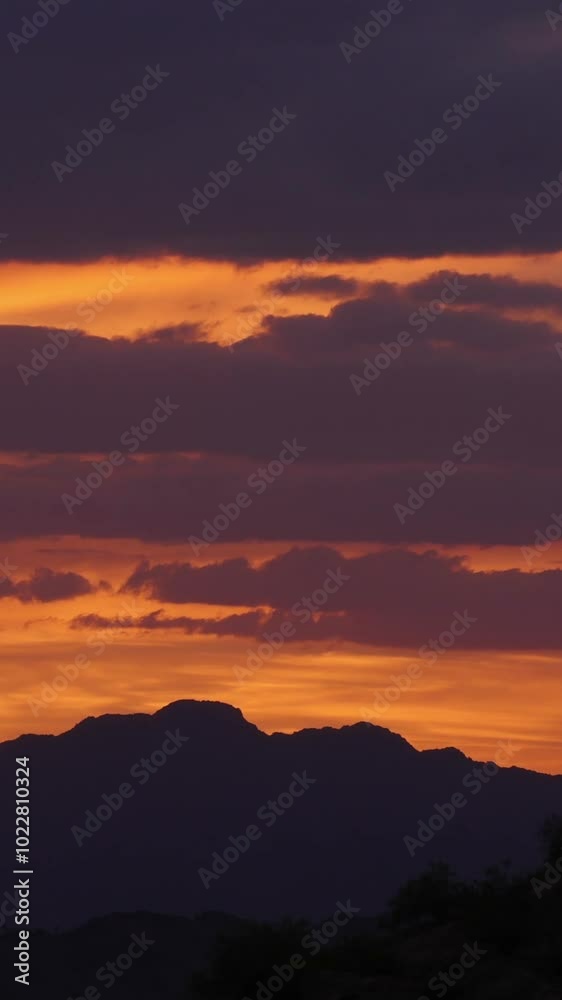 Sunrise over Phoenix Timelapse Background Vertical Video