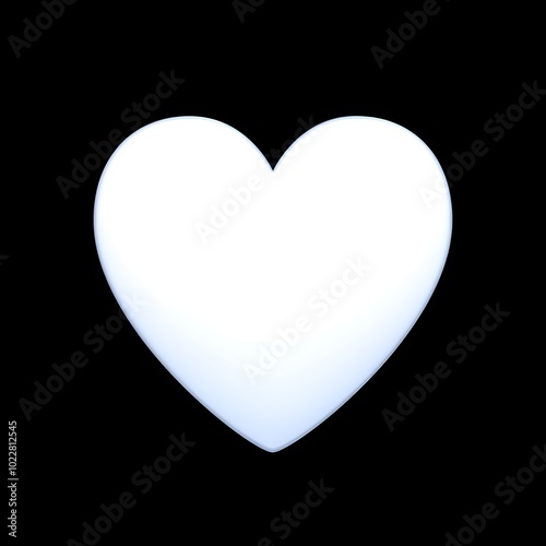 White Heart Icon