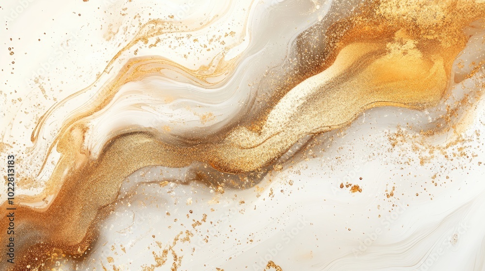 Abstract gold element painting for design background Abstract gold element painting for design background
