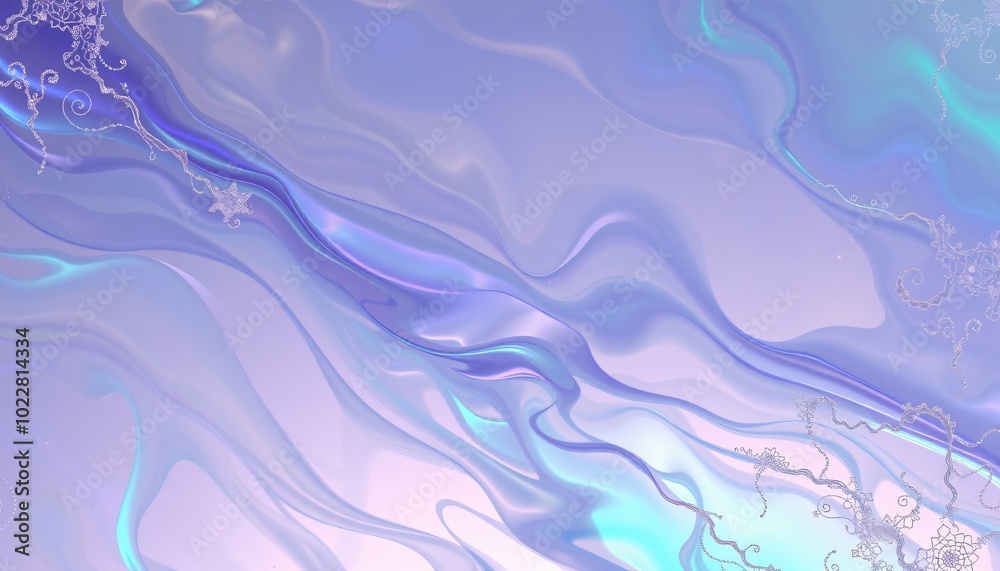 Fototapeta premium Illuminated Glass With Iridescent Tones