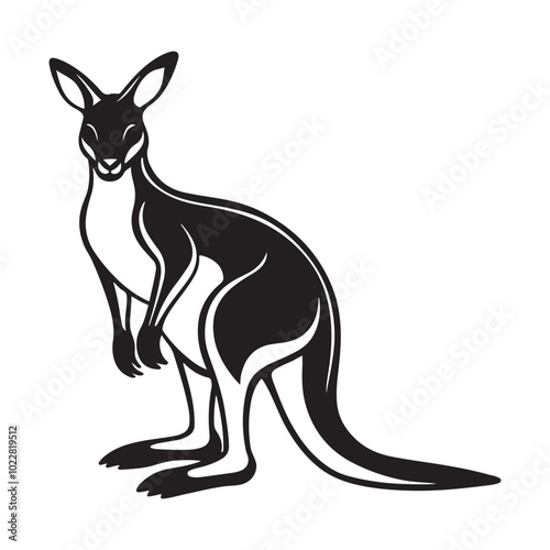  Abstract Kangaroo Vector Images.