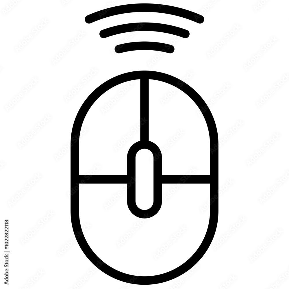 Computer Mouse Icon, Black And White Outline Icon Symbol Computer Mouse Icon, Black And White Outline Icon Symbol