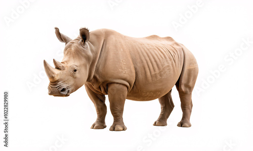 rhinoceros isolated on white background