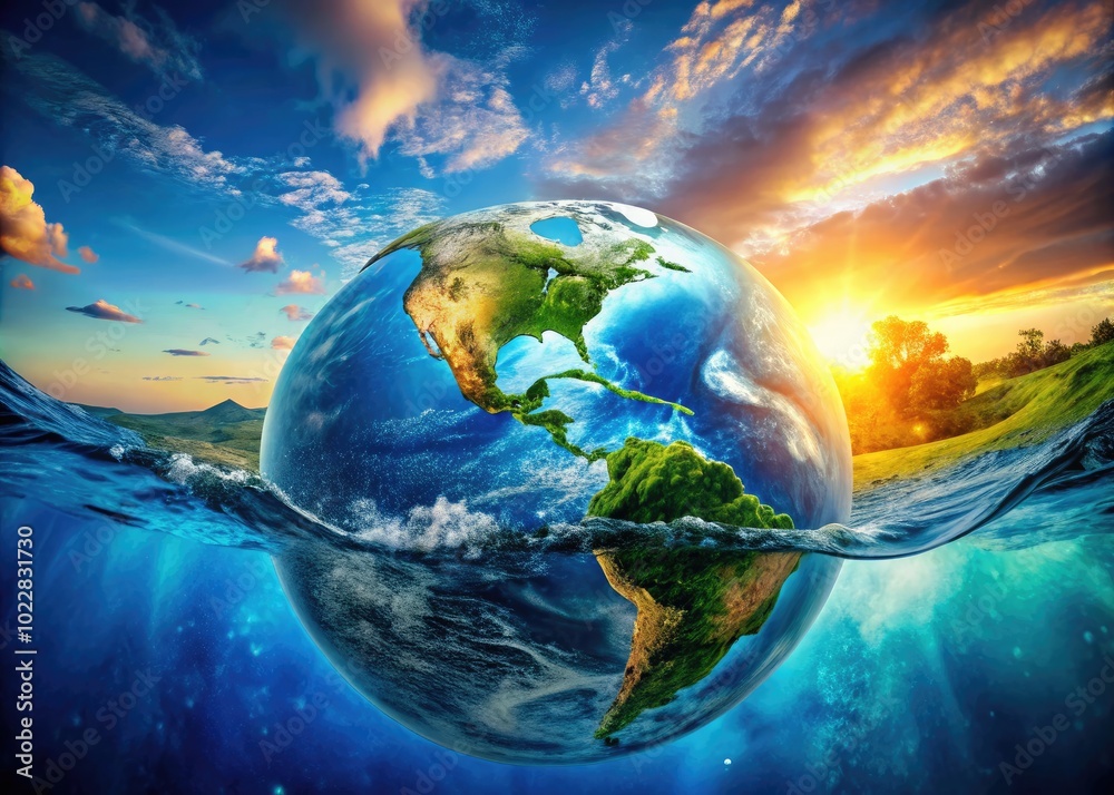 Understanding Earth's Composition: The Ratio of Water to Land in Our Planet's Surface Environment Understanding Earth's Composition: The Ratio of Water to Land in Our Planet's Surface Environment