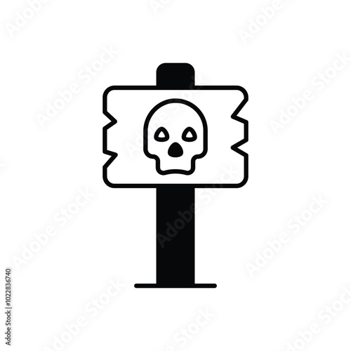 Danger Board vector icon