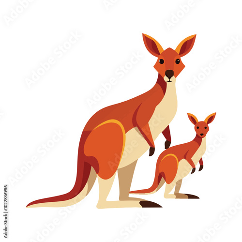  Kangaroo Silhouette Vector Art Collection.