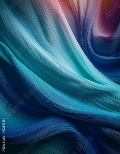 flowing fabric gently drifting in mid-air,soft textures and smooth gradients to convey a sense of calm motion.