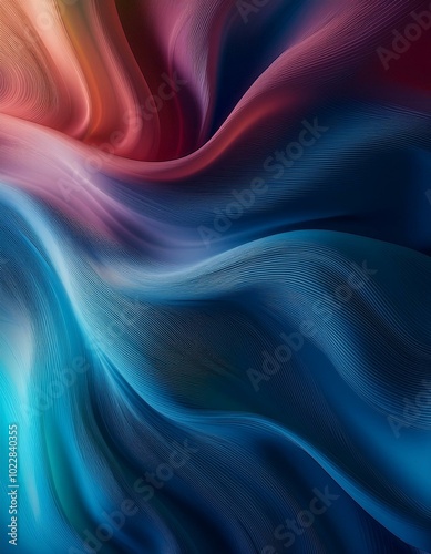 flowing fabric gently drifting in mid-air,soft textures and smooth gradients to convey a sense of calm motion.