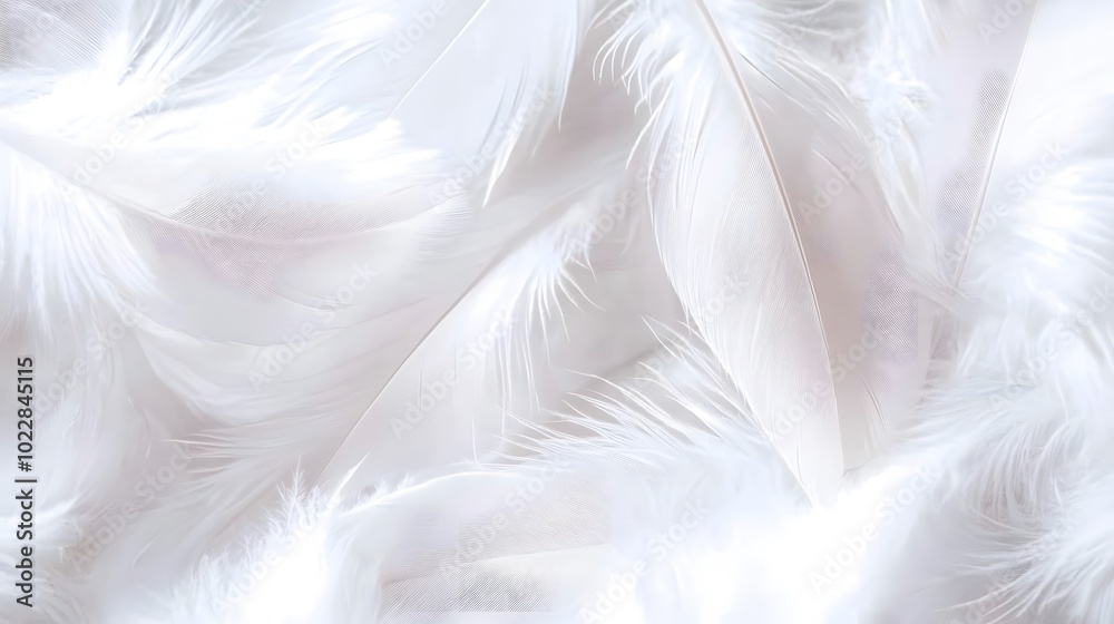 White feather background, elegant texture, white feather pattern, white feather material White feather background, elegant texture, white feather pattern, white feather material