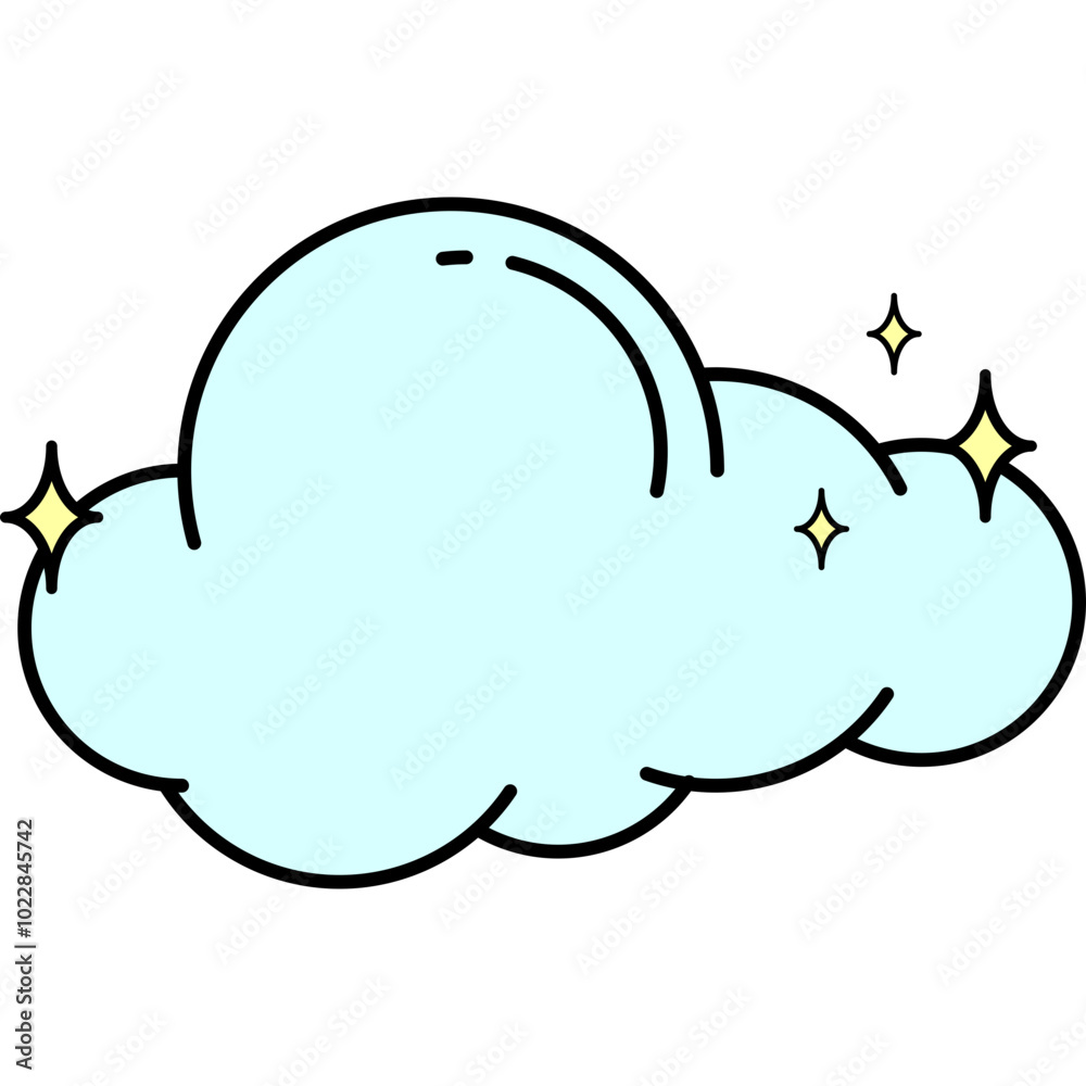 Naklejka premium Sky Cloud Icon 