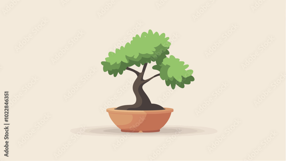 Minimalist Bonsai Tree in Simple Vector Art.eps Minimalist Bonsai Tree in Simple Vector Art.eps
