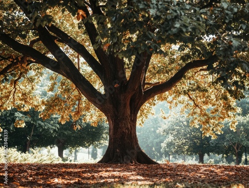 Nature's Embrace: A Vivid Autumnal Tree